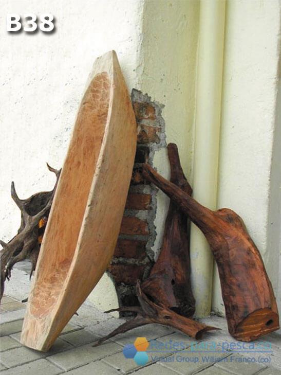 Obra canoas diferentes maderas